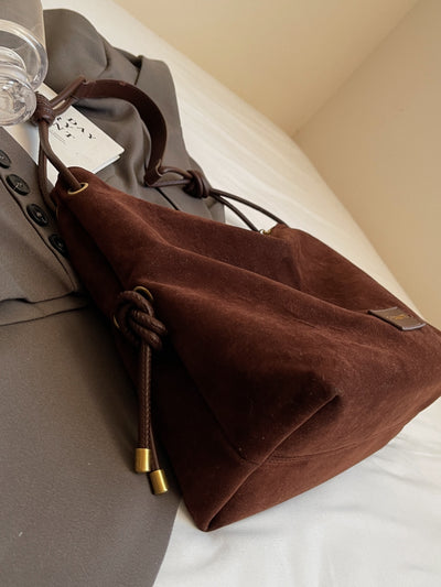 Stylish Suede Large Shoulder Bag for Every Occasion