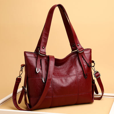 Stylish PU Leather Medium Handbag for Everyday Elegance
