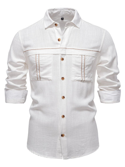 Men's Button Down Collared Neck Shirt for Stylish Comfort