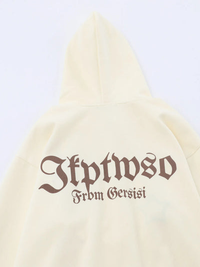 Men's Star Zip Up Long Sleeve Hoodie