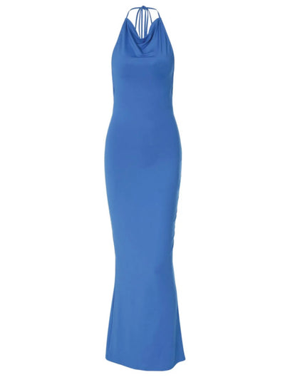 Backless Slit Sleeveless Bodycon Maxi Dress