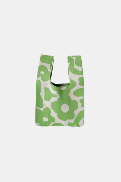 Stylish Zenana Flower Eco-Friendly Knitted Handbag