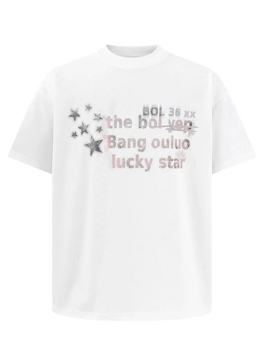 Men's Star Letter Graphic Short Sleeve T-Shirt