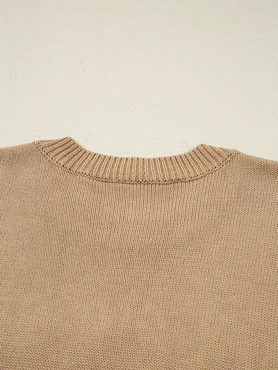 Merry Colorful Dot Detail Christmas Dolman Sweater