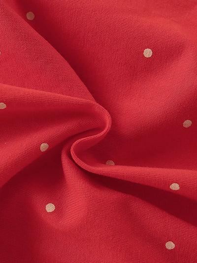 Children's Reindeer Polka Dot Button Detail Dress