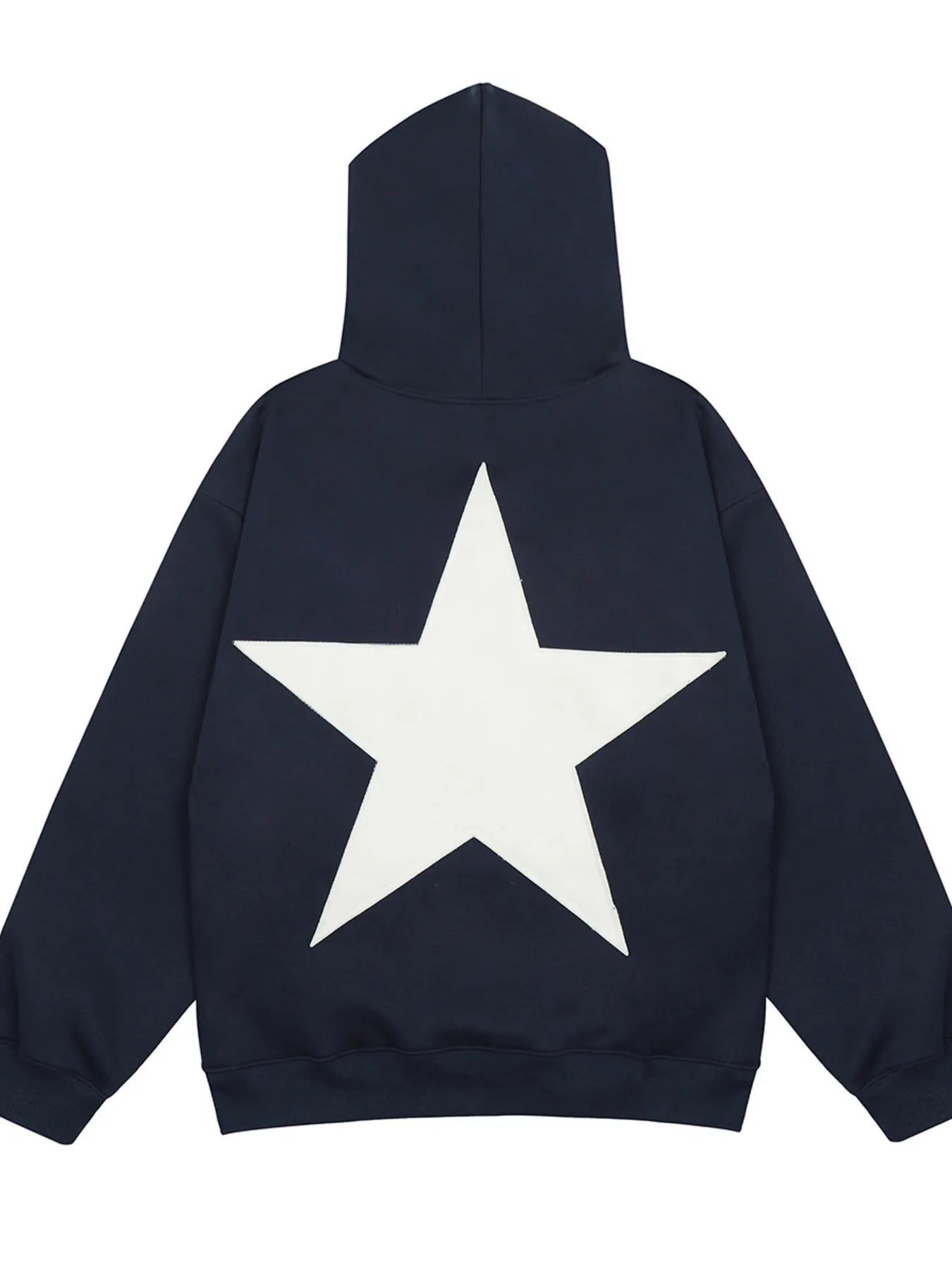 Men's Contrast Star Long Sleeve Hoodie
