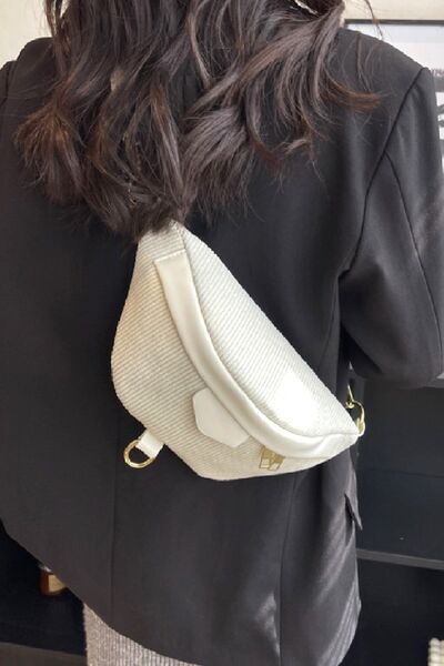 Zenana Corduroy Crossbody Bag with Removable Strap Style