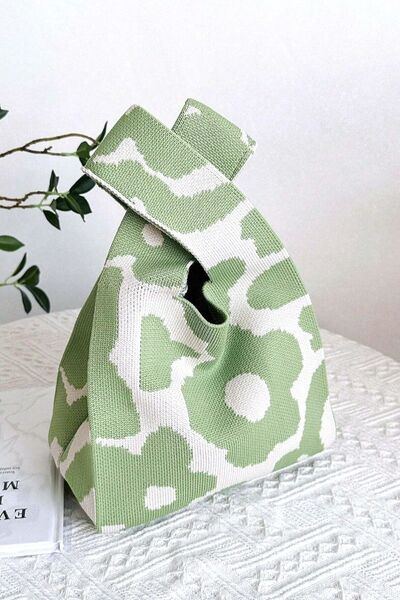 Stylish Zenana Flower Eco-Friendly Knitted Handbag
