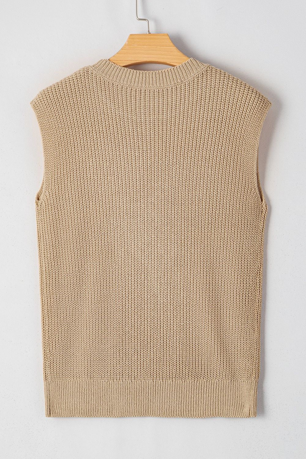 Western Cowboy Embroidery Round Neck Sleeveless Sweater