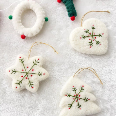 Christmas Felt Snowflake Ornament