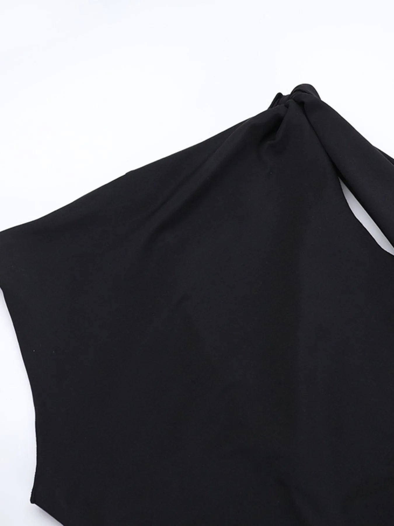 Asymmetrical Tied Sleeveless Maxi Dress