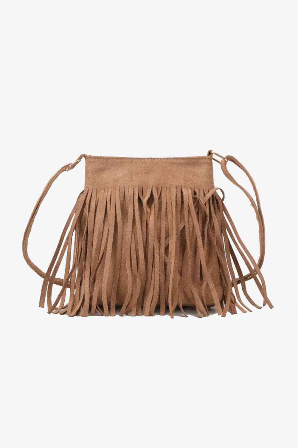 Chic Leopard Print PU Leather Crossbody Bag with Fringe
