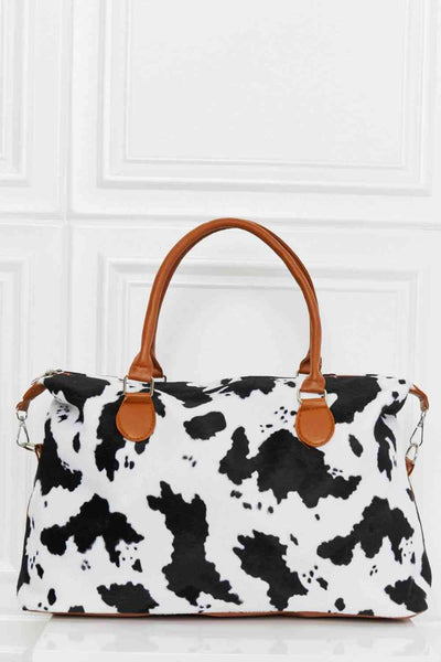 Stylish Animal Print Brushed Weekender Bag for Travel