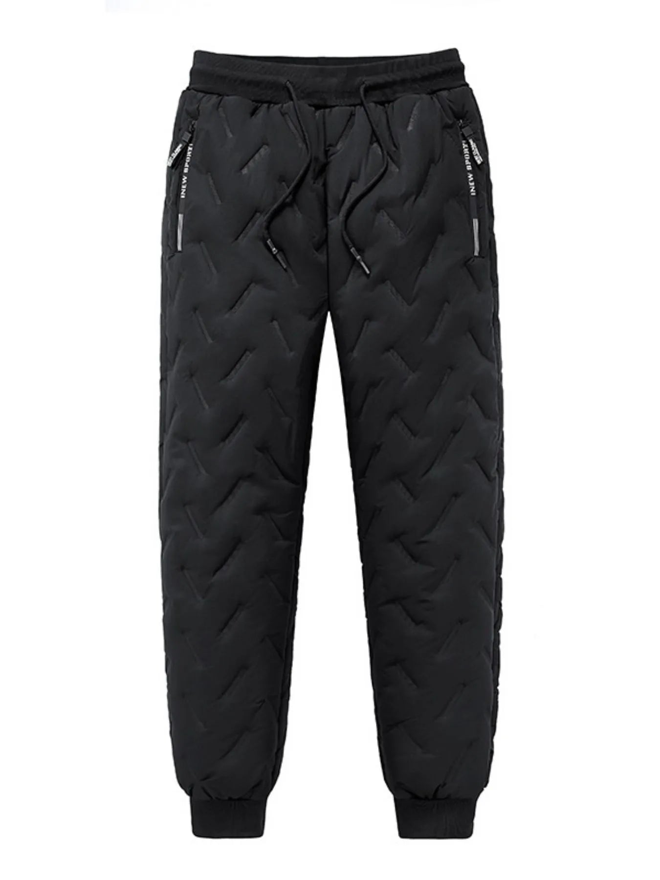 Men's Plus Size Quilted Thermal Joggers
