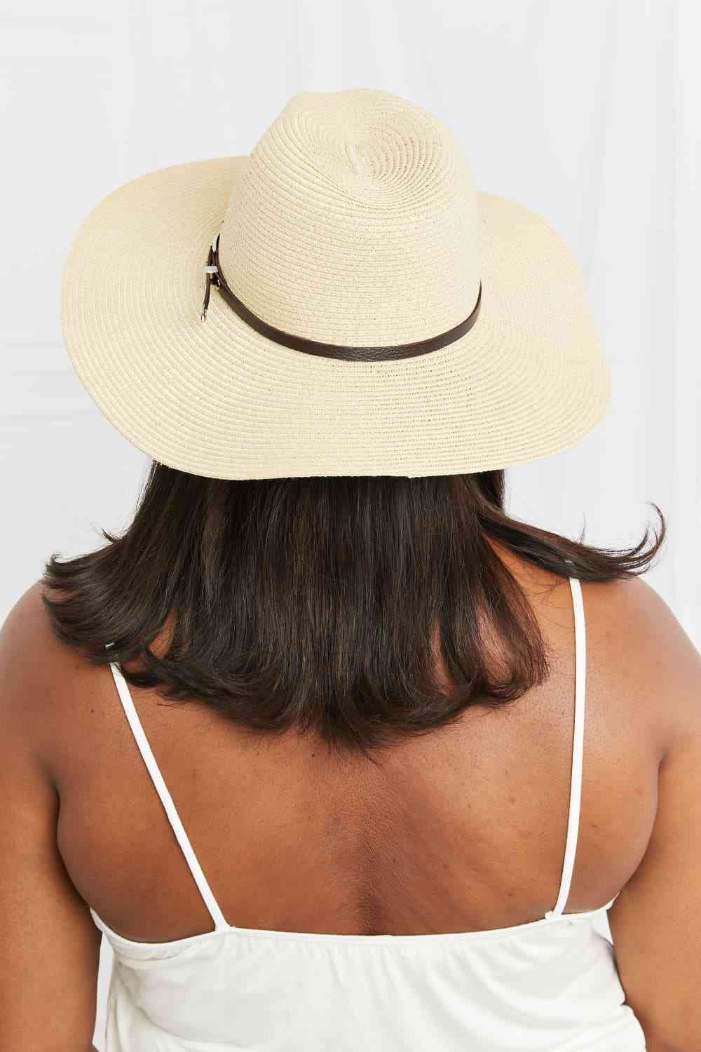 Fame Boho Summer Straw Fedora Hat for Trendy Women