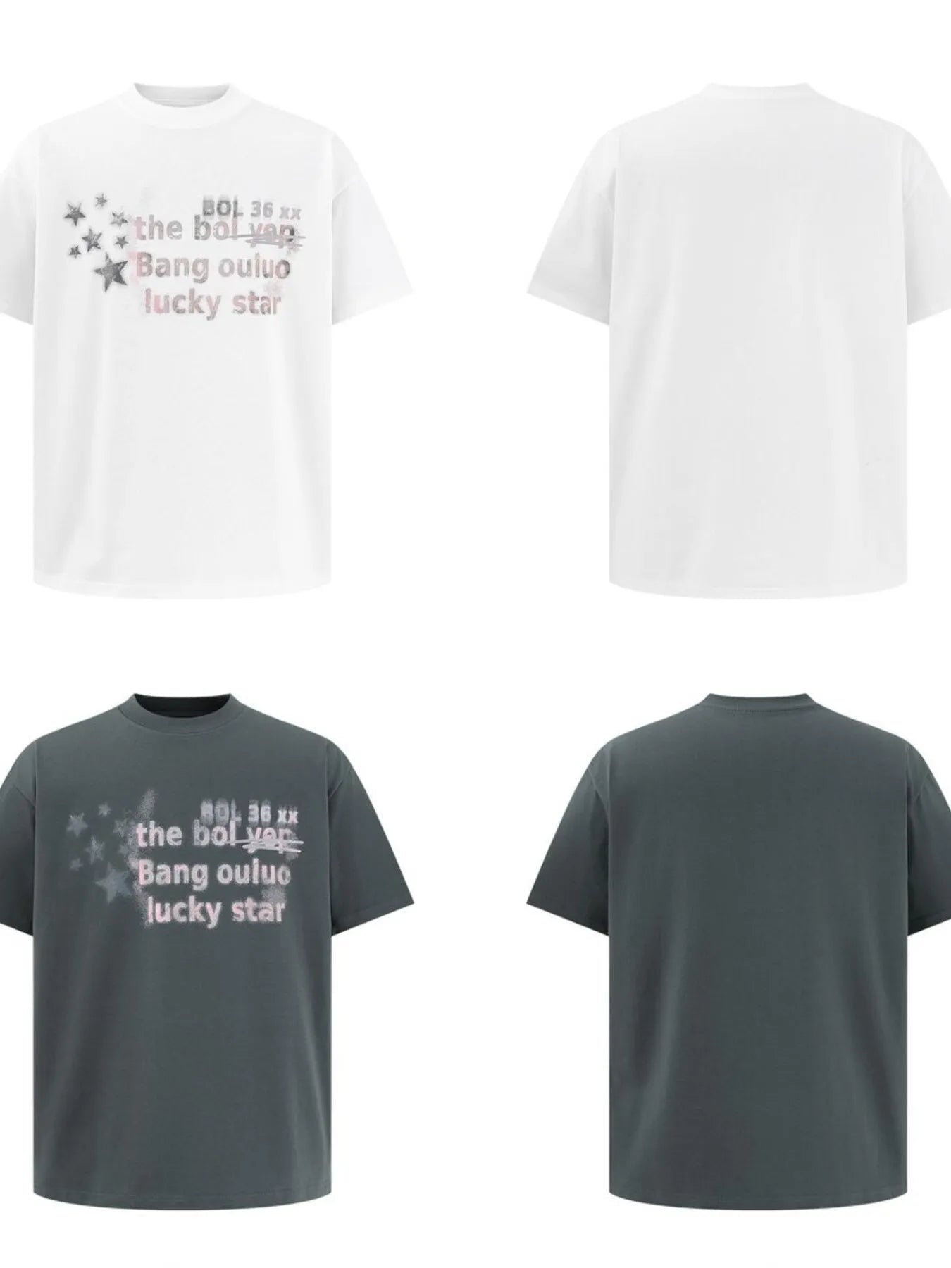 Men's Star Letter Graphic Short Sleeve T-Shirt