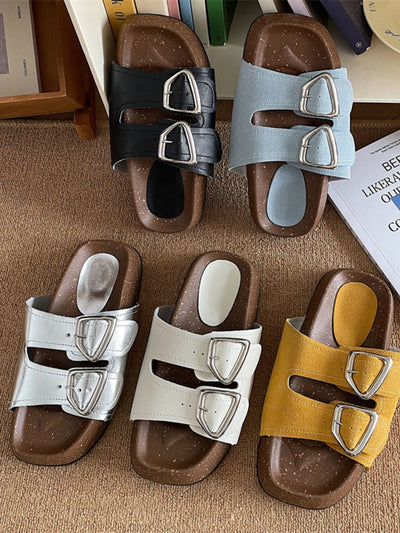 Double Buckle Comfort Sandals