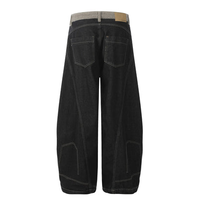Men's Pocketed Wide Leg Jeans