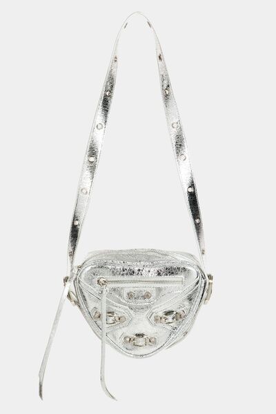 Fame PU Leather Triangle Crossbody Bag for Chic Style