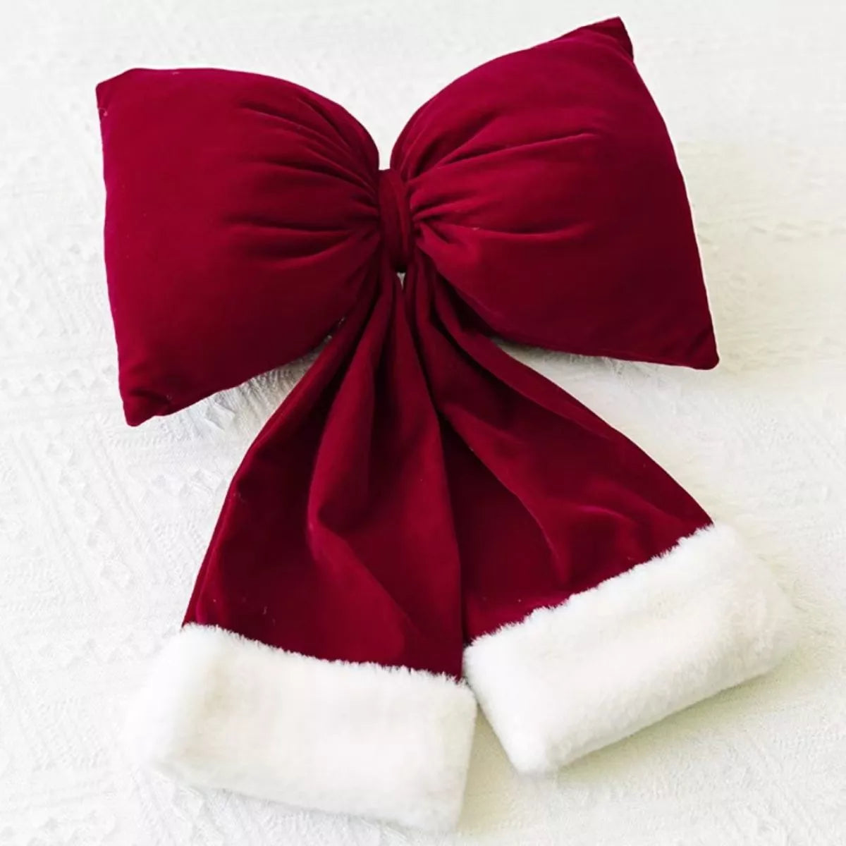Christmas Velvet Bow Hanging Ornament