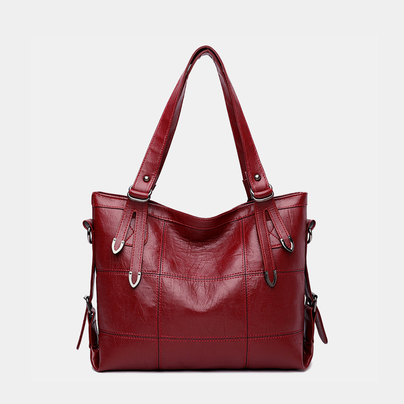 Stylish PU Leather Medium Handbag for Everyday Elegance