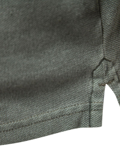 Men's Collared Neck Button Detail Short Sleeve Polo Shirt