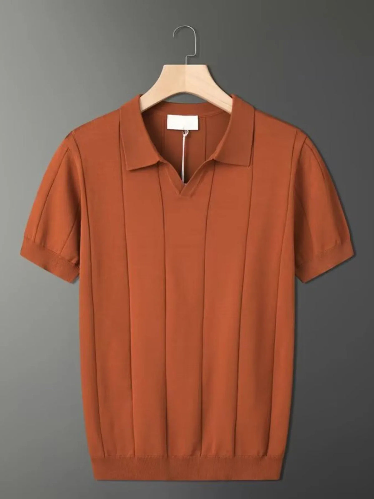 Men's Plus Size Collared Neck Short Sleeve Polo