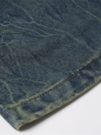 Men's Washed Denim Shorts