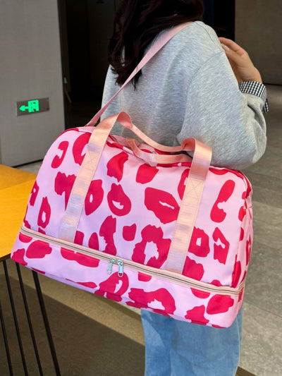 Stylish Oxford Cloth Leopard Travel Bag for All Adventures