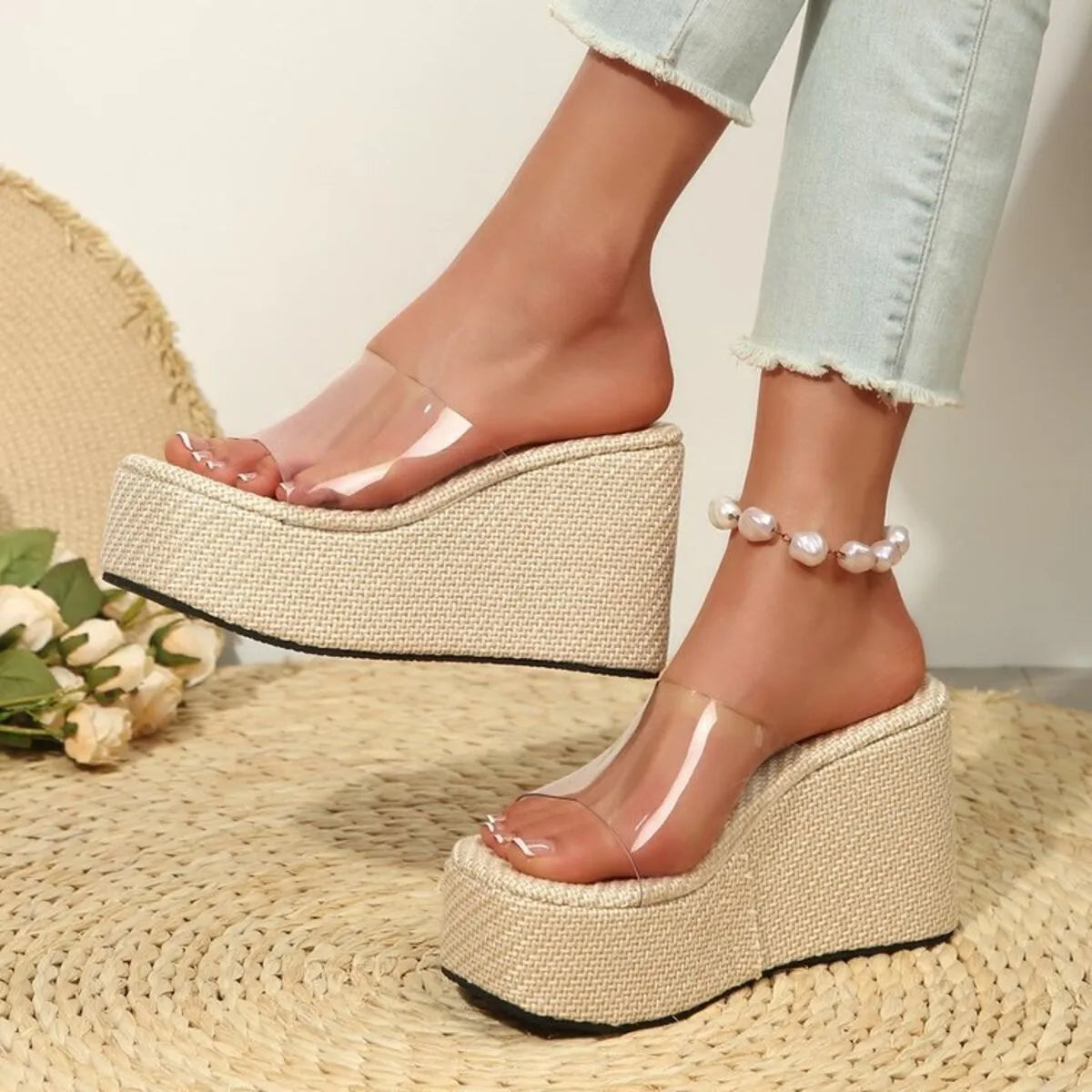 Open Toe Wedge Sandals