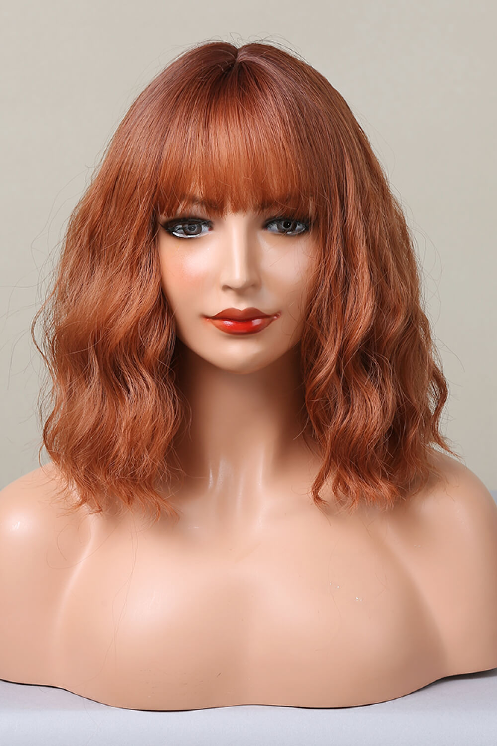 Stylish Bobo Wave 12'' Wig - Soft Pink, Comfortable Fit