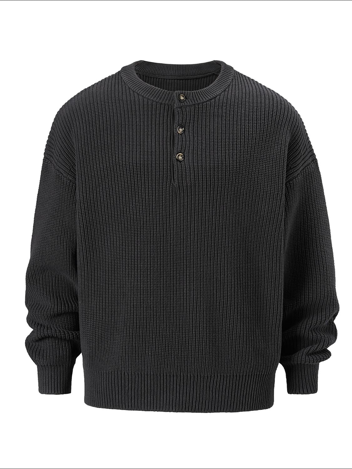Men's Round Neck Long Sleeve Sweater for Ultimate Comfort