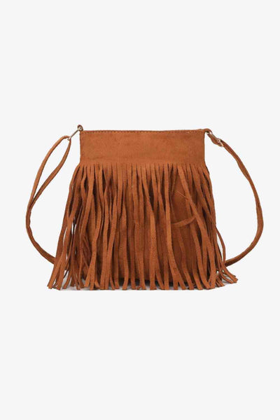 Chic Leopard Print PU Leather Crossbody Bag with Fringe