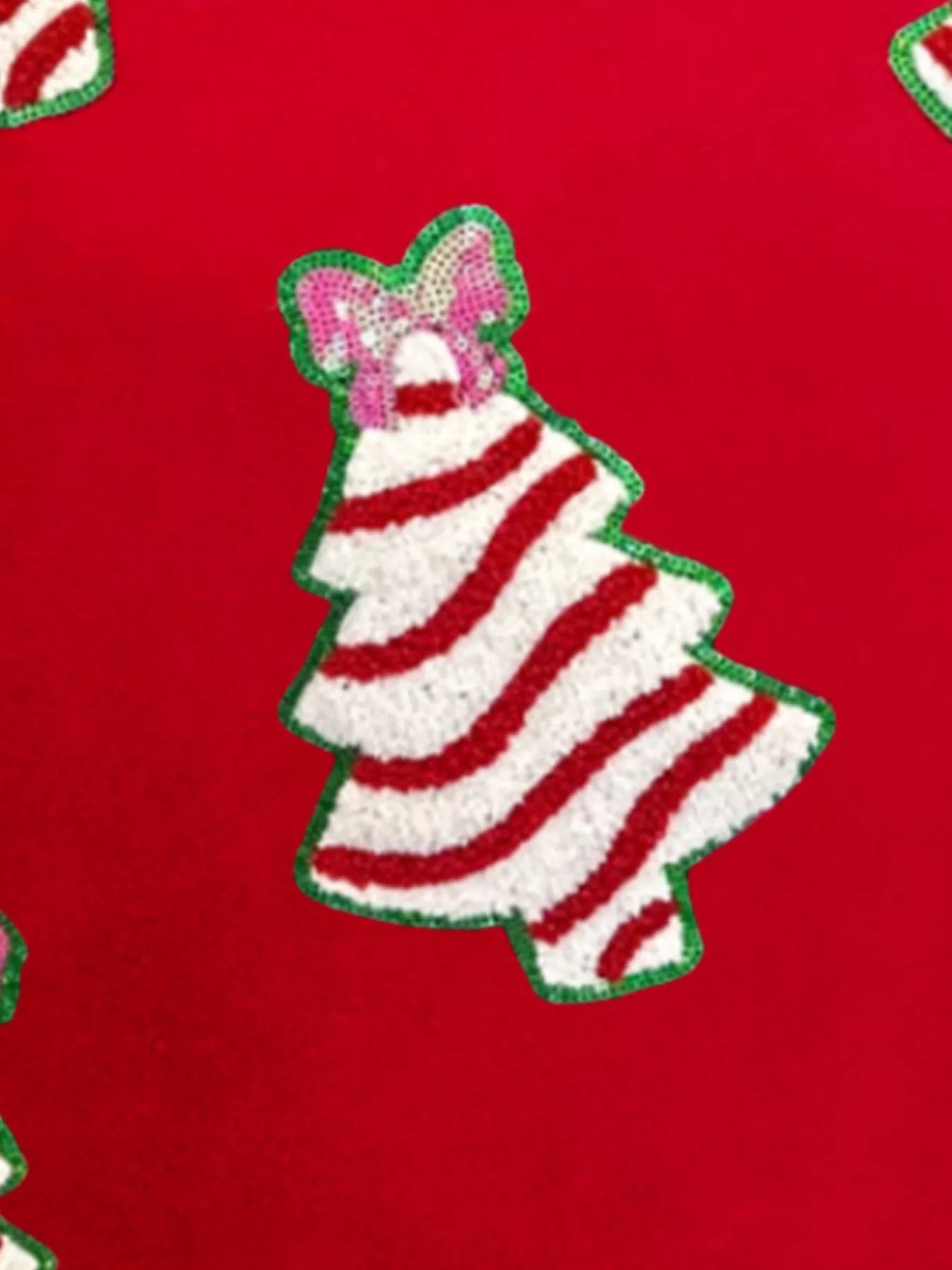 Christmas Tree Sequin Long Sleeve Sweatshirt