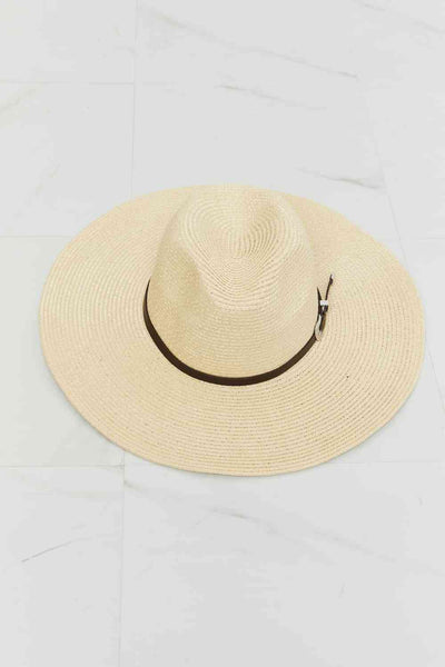 Fame Boho Summer Straw Fedora Hat for Trendy Women