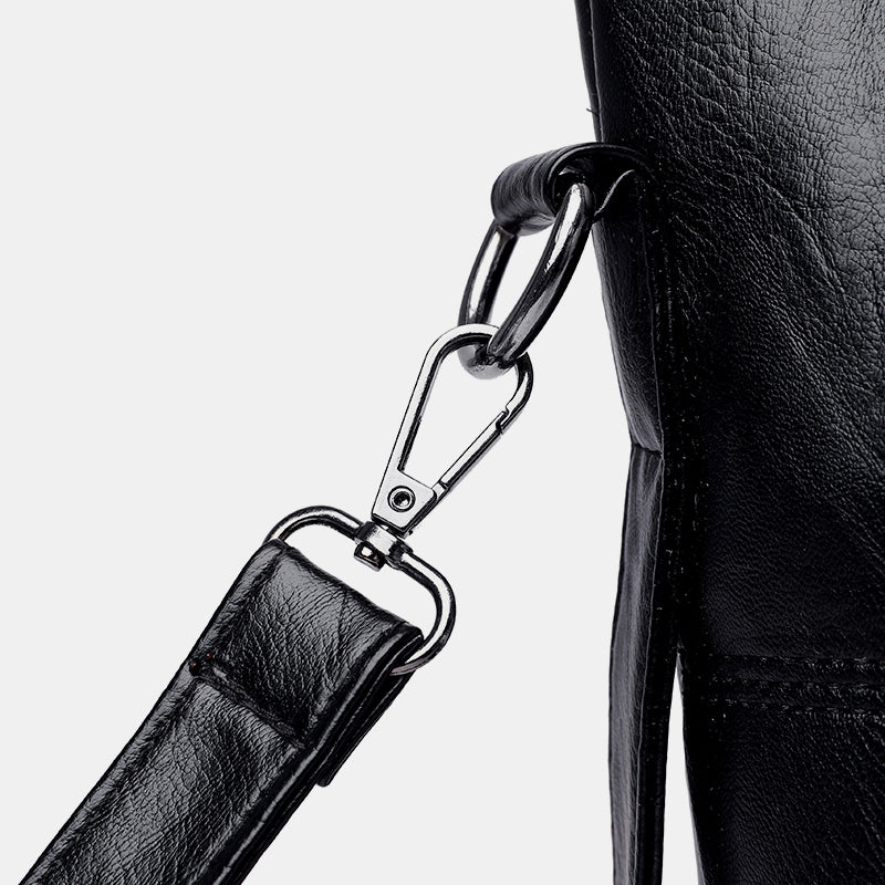 Stylish PU Leather Medium Handbag for Everyday Elegance