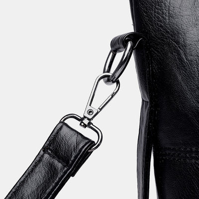 Stylish PU Leather Medium Handbag for Everyday Elegance