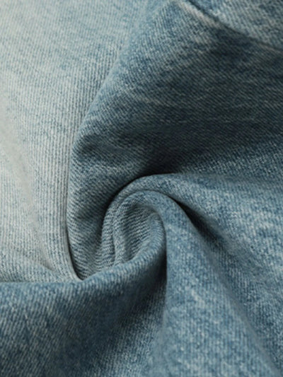 Men's High-Waist Wide Leg Vintage Wash Jeans