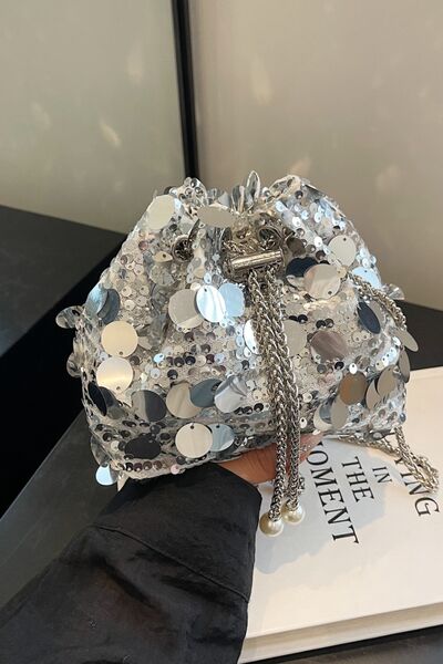 Stylish Drawstring Sequin Crossbody Bag for Every Occasion