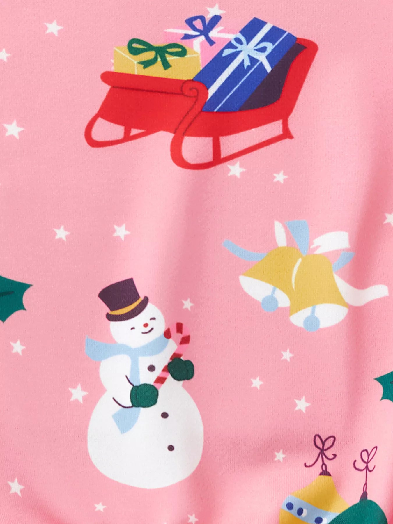 Children's Christmas Print Crew Neck Sweatshirt