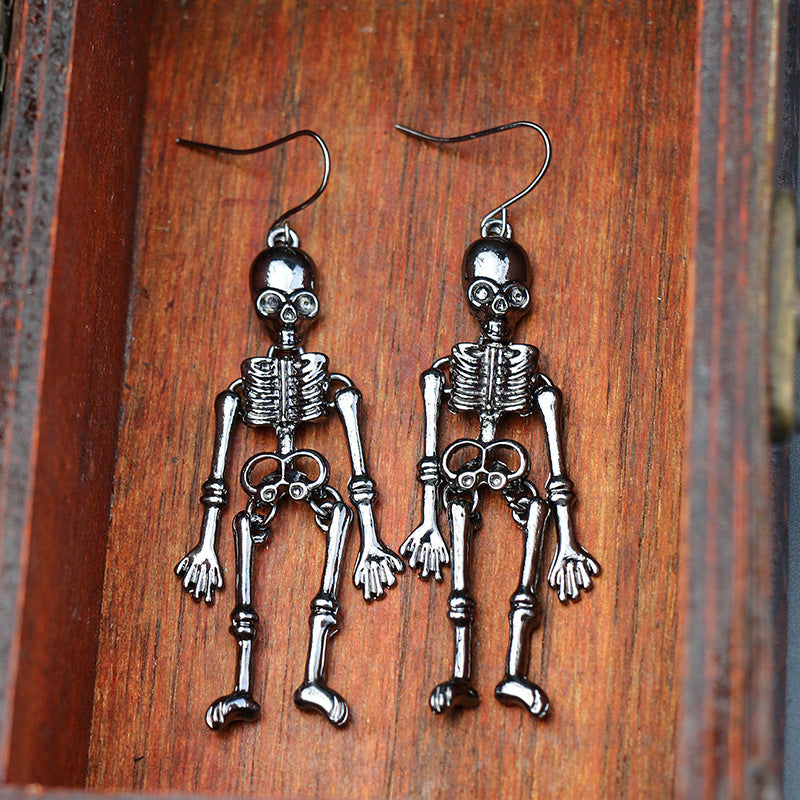 Skeleton Halloween Dangle Earrings