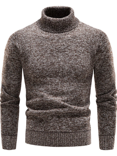 Men's Plus Size Turtleneck Long Sleeve Sweater