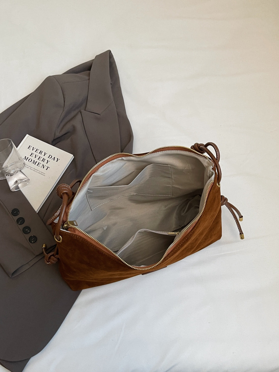 Stylish Suede Large Shoulder Bag for Every Occasion