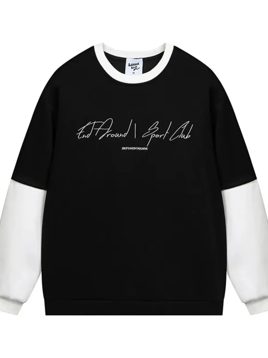 Men's Color Block Crew Neck Sweatshirt