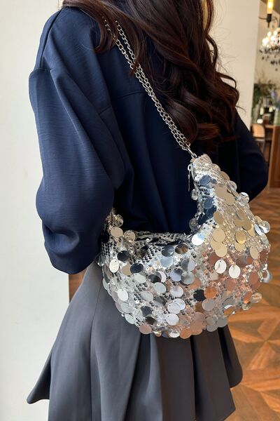 Stylish Sequin Chain Crossbody Bag for Glamorous Looks