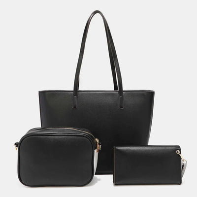 Nicole Lee USA 3-Piece Color Block Handbag Set for Women