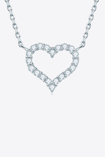 Sparkling Moissanite Heart Necklace for Romantic Gifting