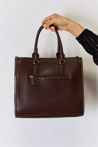 David Jones Argyle Pattern PU Leather Handbag for Style