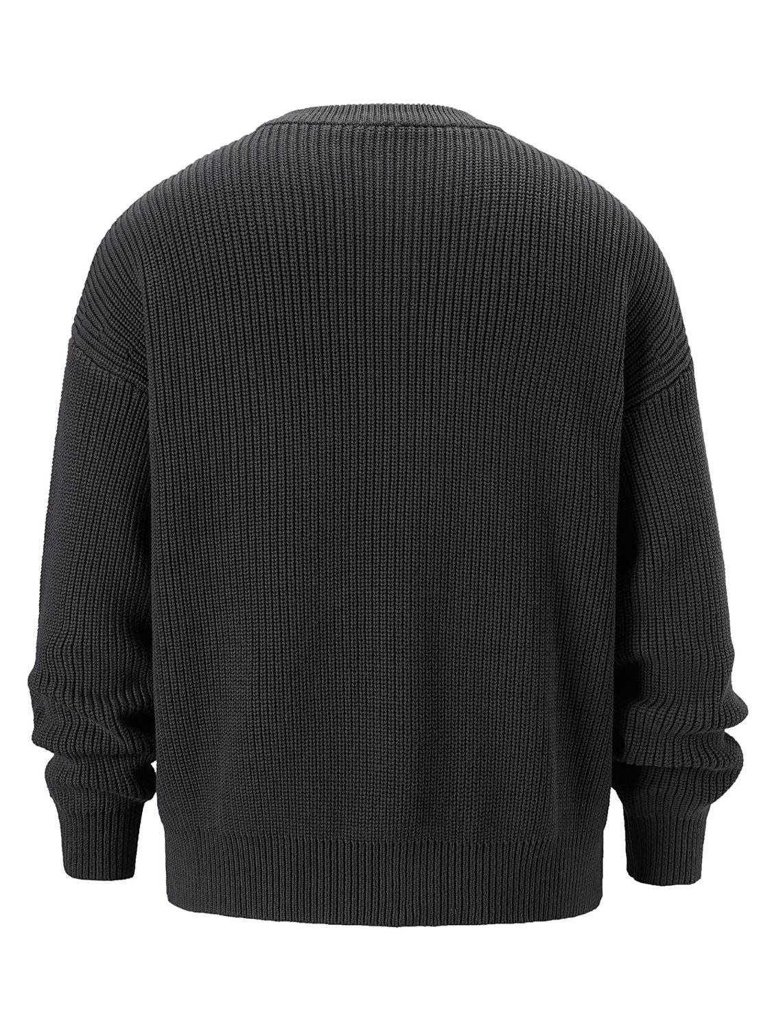 Men's Round Neck Long Sleeve Sweater for Ultimate Comfort