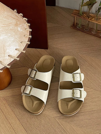 Classic Double Buckle Comfort Sandals